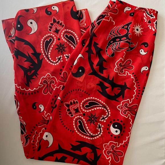 JADED LONDON BANDANA PRINT CHIFFON TROUSERS/TOP - Picture 3 of 4